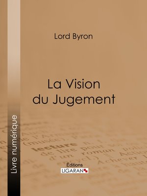 cover image of La Vision du Jugement